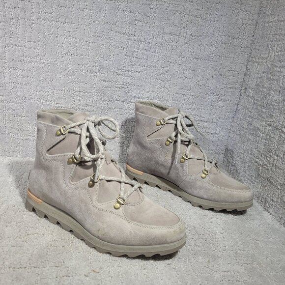 Sorel Sneakchic Alpine Kettle Womens Size US 9.5 Gray Waterproof Leather Booties - Picture 6 of 9